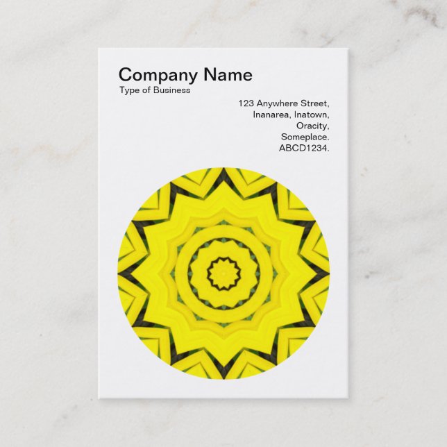 Mandala Motif 022 Business Card (Front)