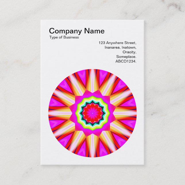 Mandala Motif 030 Business Card (Front)
