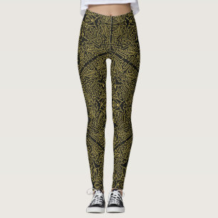 mandala motif leggings