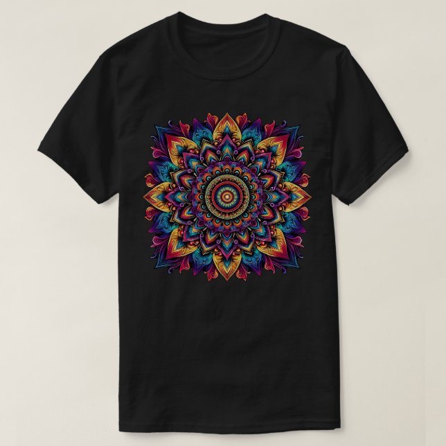 Mandala Mystical Art T-Shirt (Design Front)
