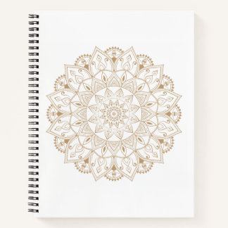 Mandala notebook, calm, meditative, boho style notebook