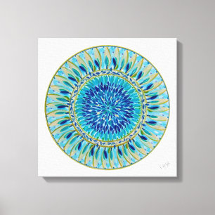 Mandala Oceanic Harmony Canvas Print