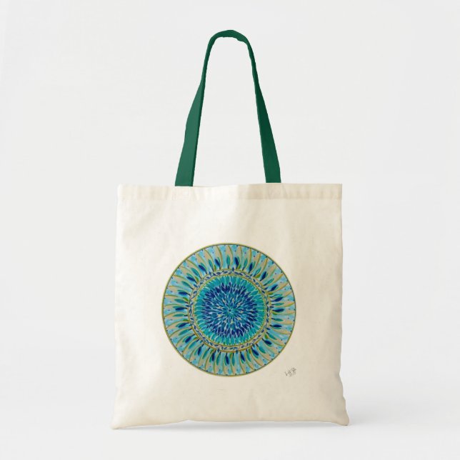 Mandala Oceanic Harmony Tote Bag (Front)