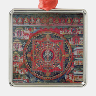 Mandala of Amoghapasa Metal Tree Decoration