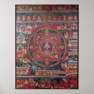 Mandala of Amoghapasa Poster