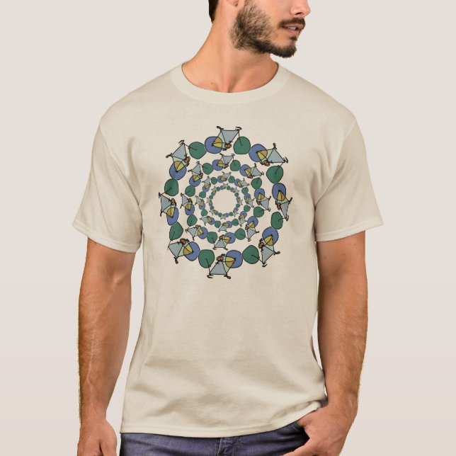 mandala of bicycles T-Shirt (Front)