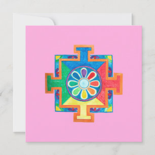Mandala of Creation Watercolor Card