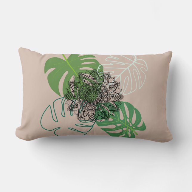 Mandala of Nature Lumbar Cushion (Front)