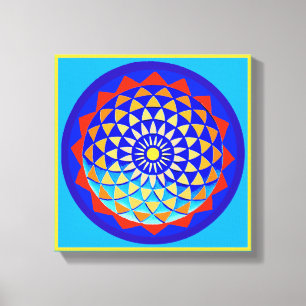 Mandala of Peace & Love Canvas Print
