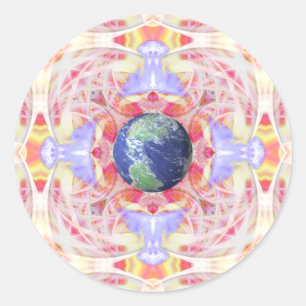Mandala of Peace on Earth  Stickers