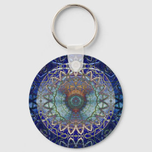 Mandala of the Noedic Web  Keychain