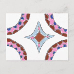 Mandala Oil Painting Art Print Postcard