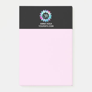 *~* Mandala Om Aum Lotus Flower Post-it Notes