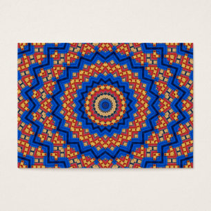 Mandala orange blue