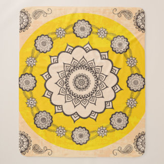 Mandala Ornamental: Ethnic Style Design. Sherpa Blanket