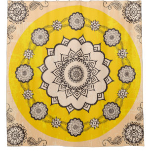Mandala Ornamental: Ethnic Style Design. Shower Curtain