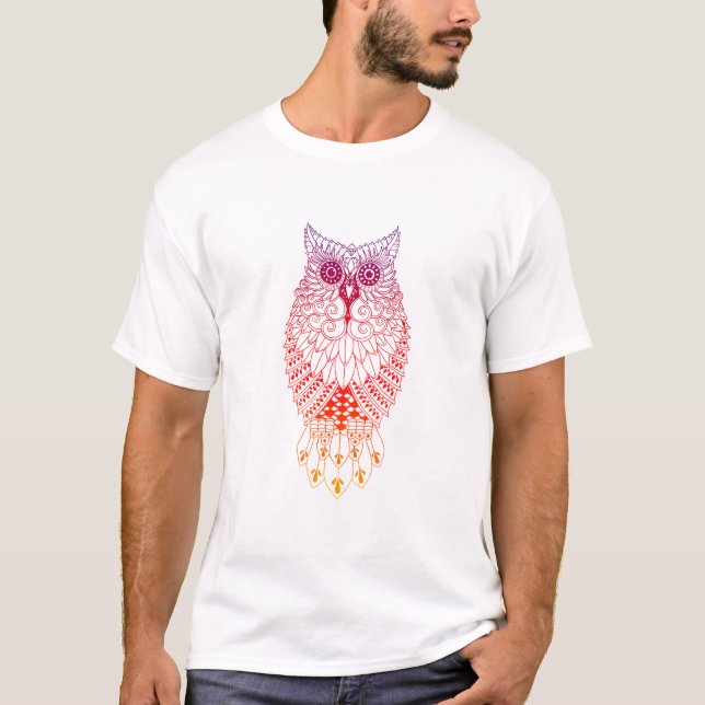 Mandala Owl T-Shirt (Front)