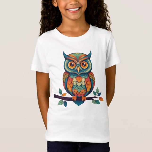 Mandala Owl T-Shirt (Front)