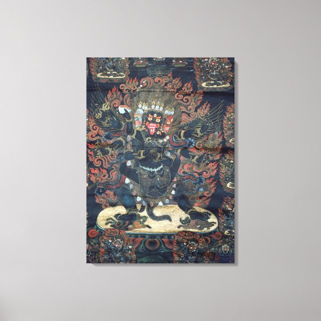 Mandala (painted parchment) canvas print (Front)