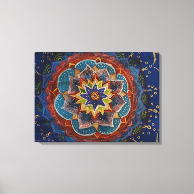Mandala Painting Canvas Print (Front)