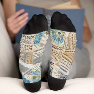 Mandala Patchwork Socks