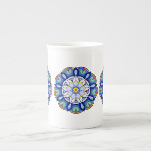 Mandala Pattern 01 Bone China Mug