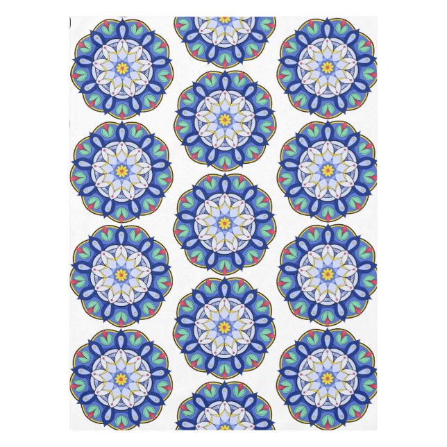 Mandala Pattern 01 Tablecloth (Front)
