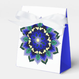 Mandala Pattern 02 in dark blue Favour Box