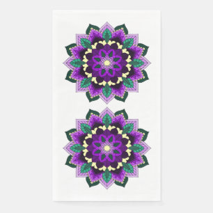 Mandala Pattern 02 in purple Napkin