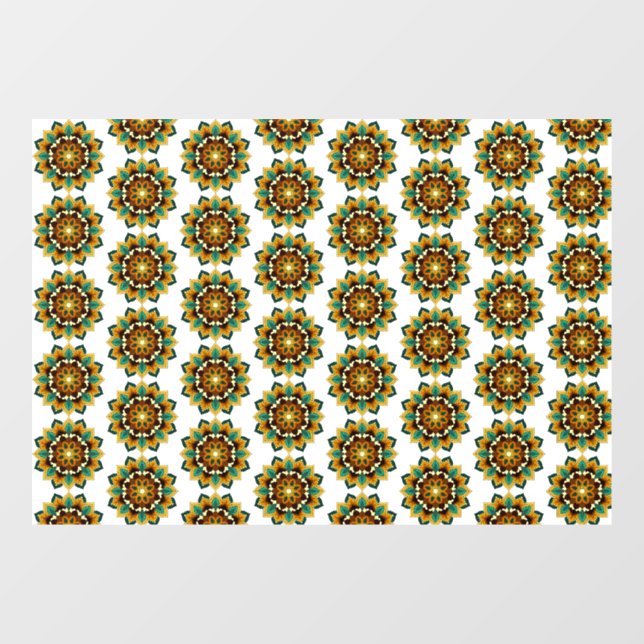 Mandala Pattern 02 in yellow & tan (Sheet)