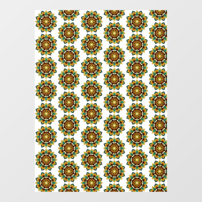 Mandala Pattern 02 in yellow & tan (Sheet)