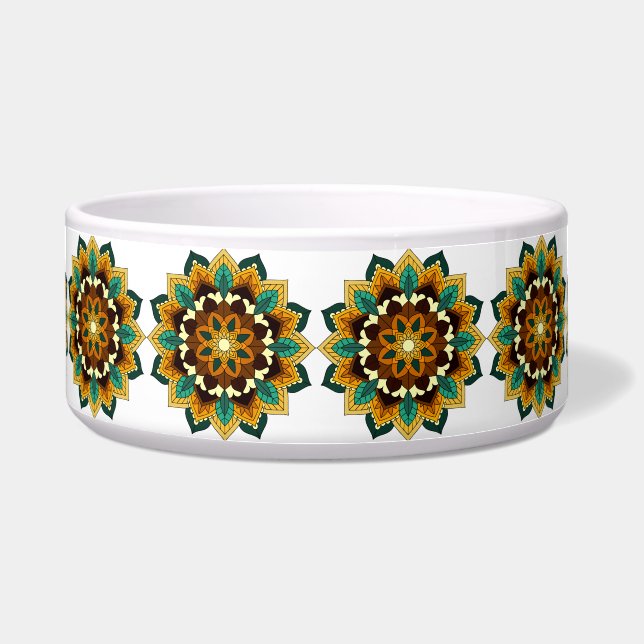 Mandala Pattern 02 in yellow & tan (Front)