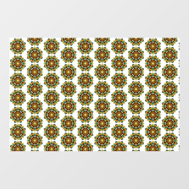 Mandala Pattern 02 in yellow & tan (Sheet)