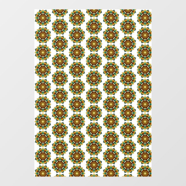 Mandala Pattern 02 in yellow & tan (Sheet)
