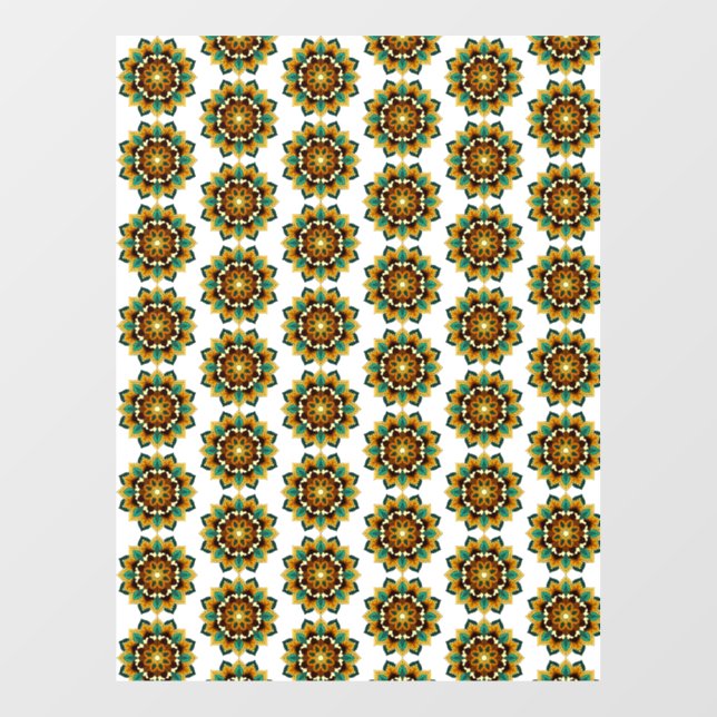 Mandala Pattern 02 in yellow & tan (Sheet)