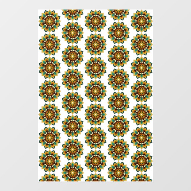 Mandala Pattern 02 in yellow & tan (Sheet)