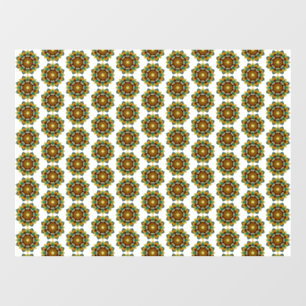 Mandala Pattern 02 in yellow & tan