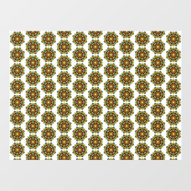 Mandala Pattern 02 in yellow & tan (Sheet)