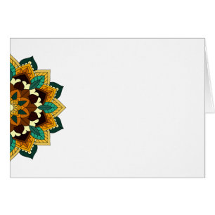 Mandala Pattern 02 in yellow & tan