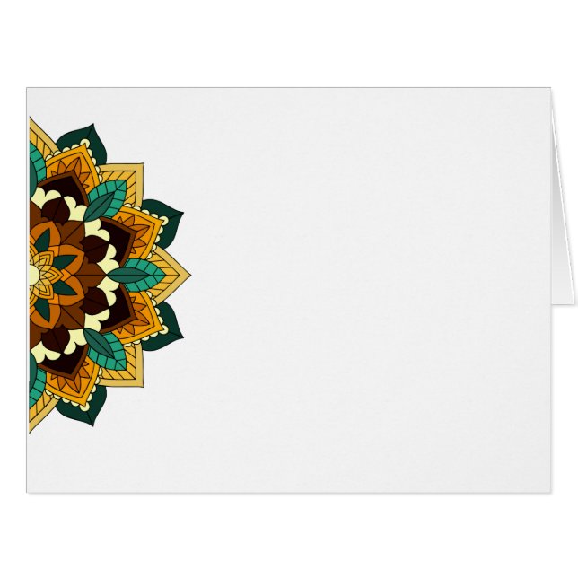 Mandala Pattern 02 in yellow & tan (Front Horizontal)