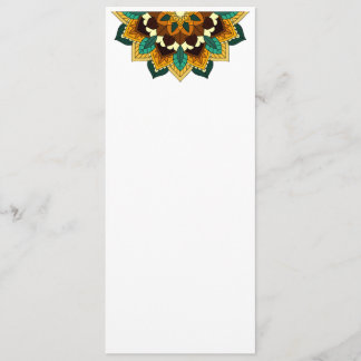 Mandala Pattern 02 in yellow & tan Menu