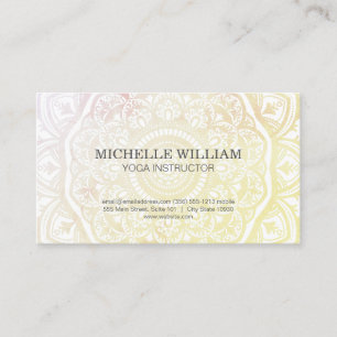 Mandala Pattern Business Card