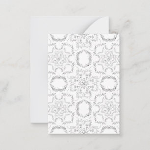 Mandala pattern card