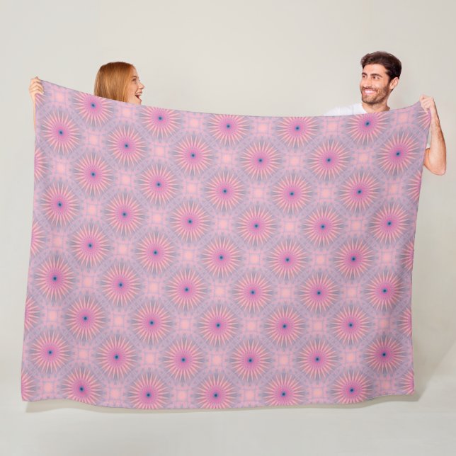 Mandala Pattern Fleece Blanket (In Situ)
