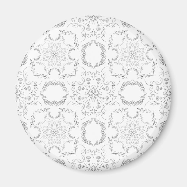 Mandala pattern magnet (Front)