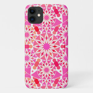 Mandala pattern, shades of pink and coral Case-Mate iPhone case