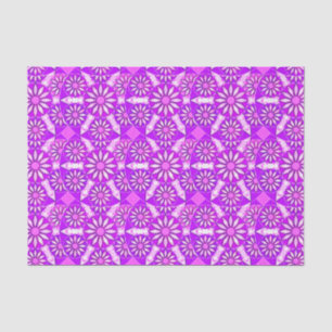 Mandala pattern, violet, orchid and pink tissue paper