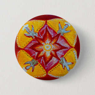 Mandala Peace Standard, 5.7 cm (2.25") Round Badge