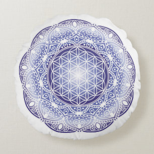 Mandala Pillow sacred geometry flower of life
