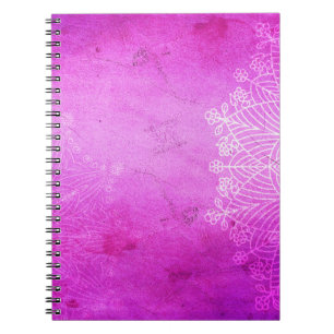 Mandala pink design meditation zen notebook